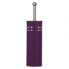 Purple Square Design Toilet Brush