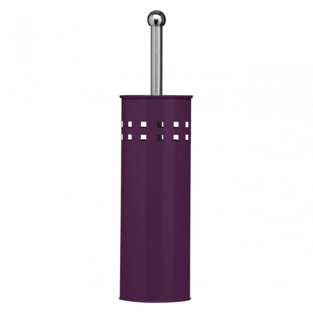 Purple Square Design Toilet Brush