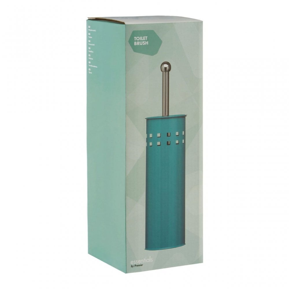 Turquoise Square Design Toilet Brush
