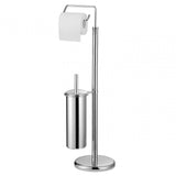 Chrome Toilet Brush And Roll Holder