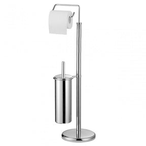 Chrome Toilet Brush And Roll Holder