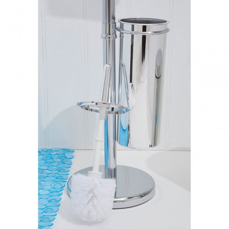 Chrome Toilet Brush And Roll Holder