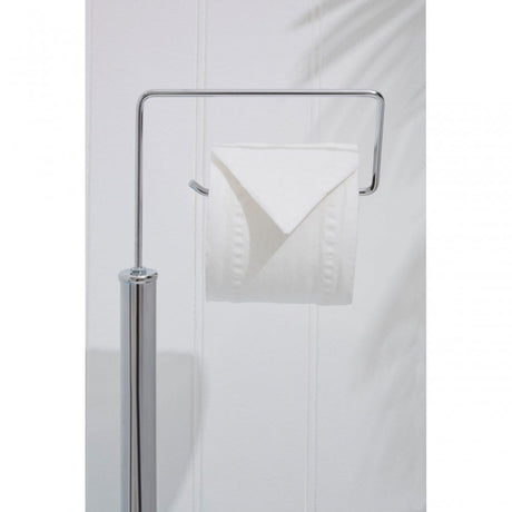 Chrome Toilet Brush And Roll Holder