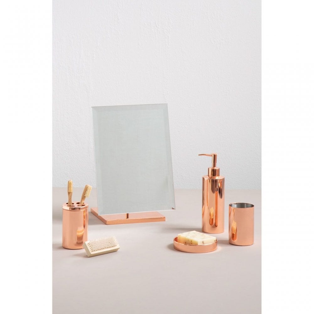 Clara Rose Gold Table Mirror