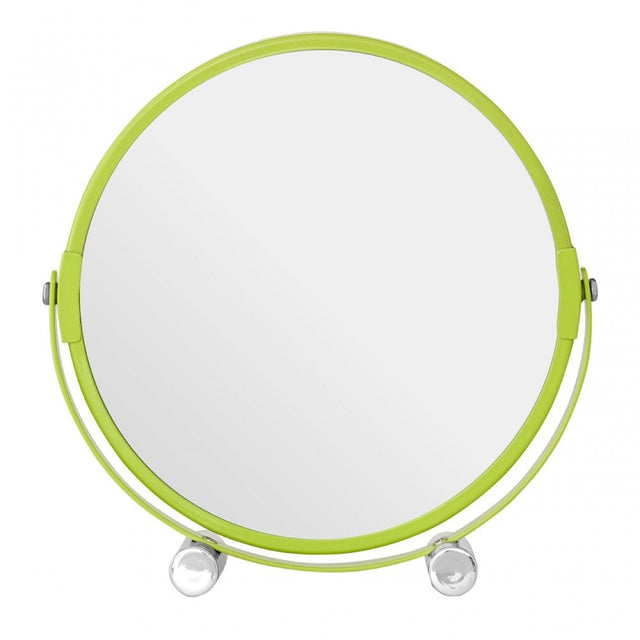 Lime Green Shaving Mirror With Feet
