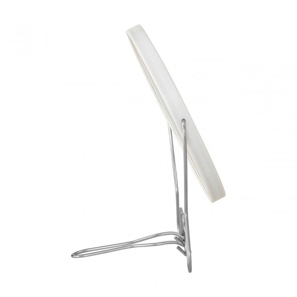 White Metal Large Shaving Mirror