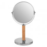 Cassini Iron / Rubberwood Table Mirror