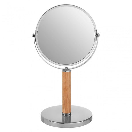 Cassini Iron / Rubberwood Table Mirror