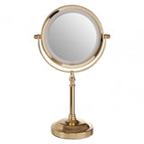 Cassini Gold Colour Iron Led Table Mirror