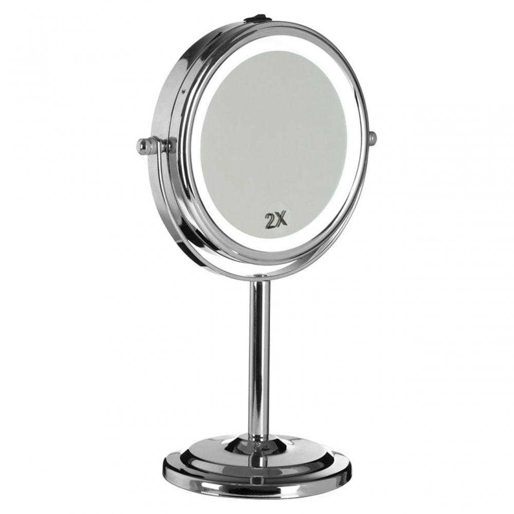 Cassini Chrome Iron Table Mirror