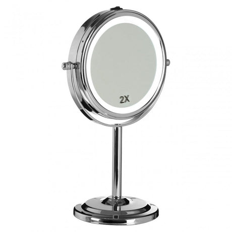 Cassini Chrome Iron Table Mirror