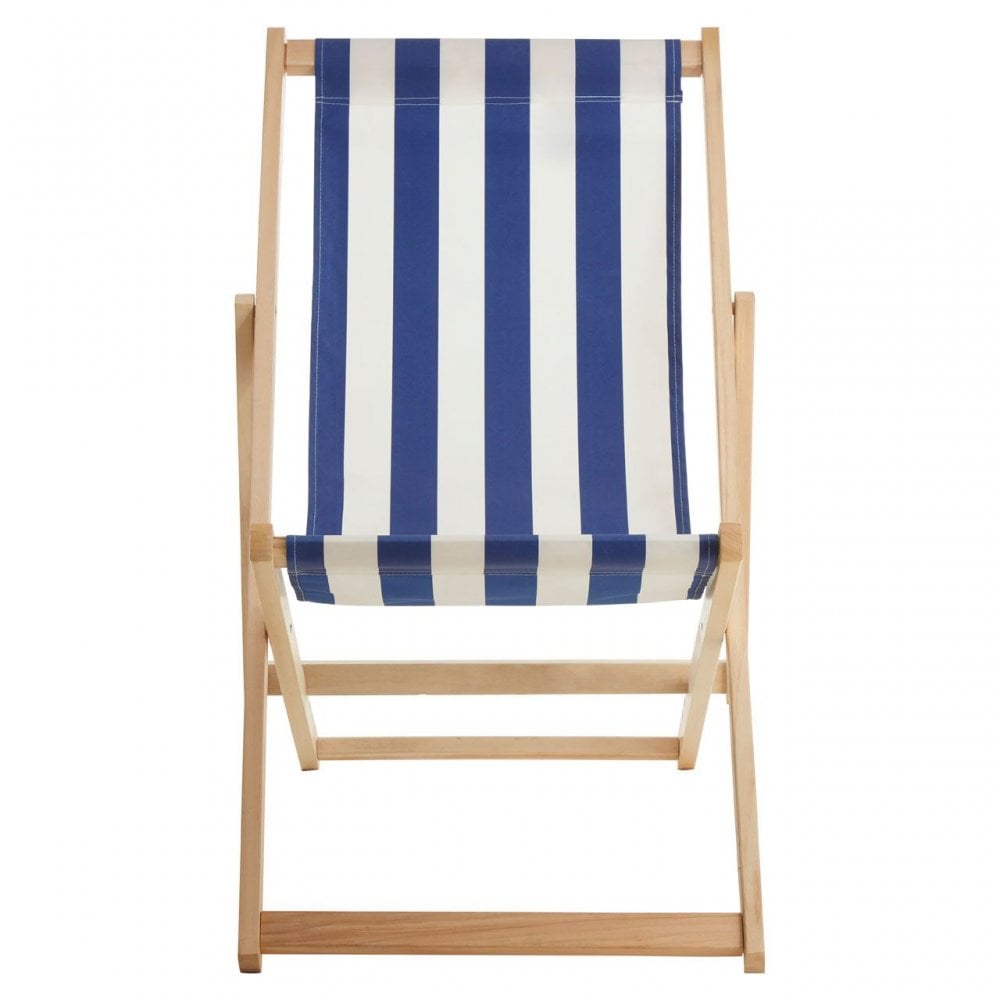 Beauport Navy / White Deck Chair