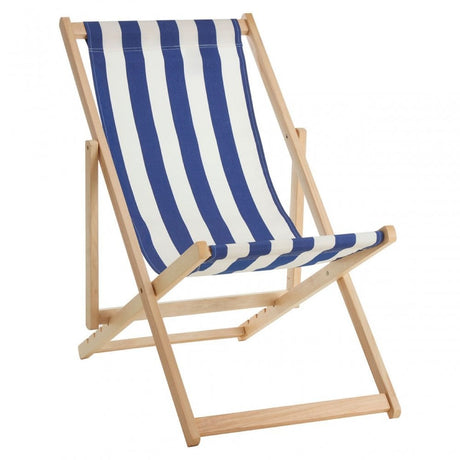 Beauport Navy / White Deck Chair