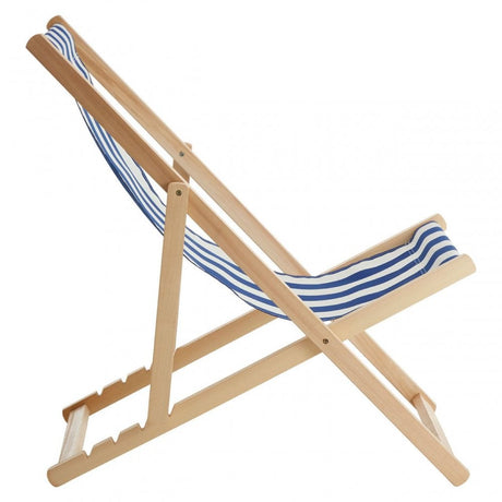 Beauport Navy / White Deck Chair