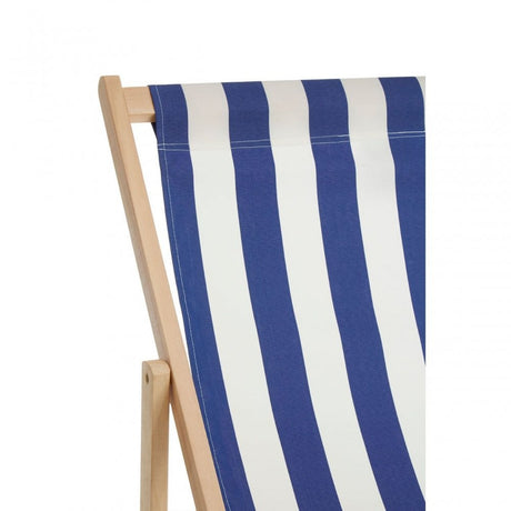 Beauport Navy / White Deck Chair