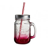 Embossed Coloured Mason Jar Mug