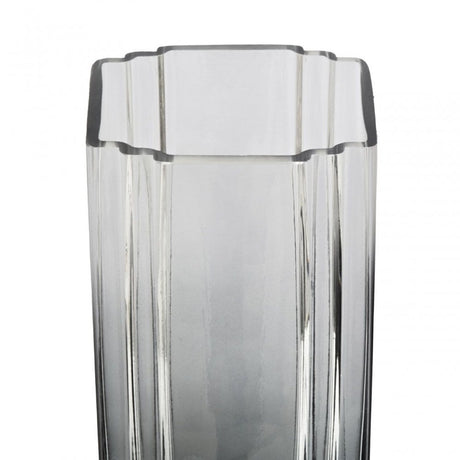 Edan Large Grey Ombre Glass Vase