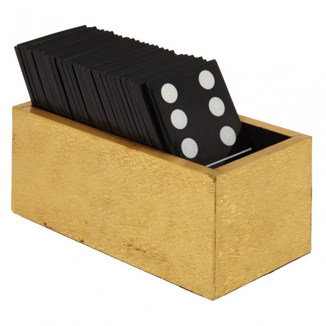 Churchill Games Gold And Black Domino Set