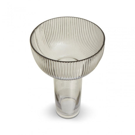 Esma Large Grey Glass Vase