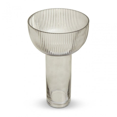 Esma Large Grey Glass Vase