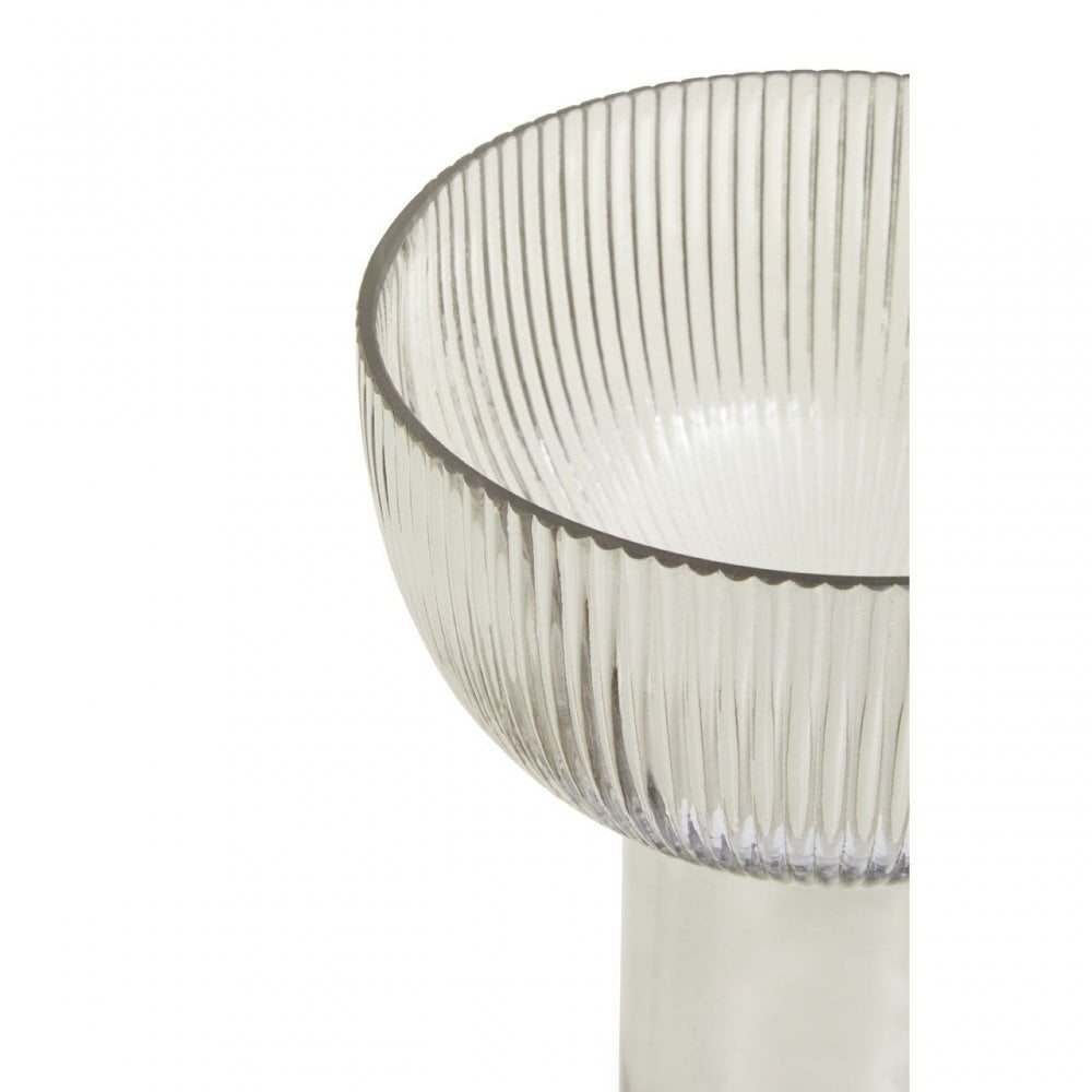 Esma Large Grey Glass Vase