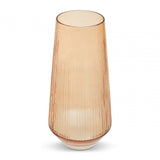 Esma Large Light Amber Glass Vase