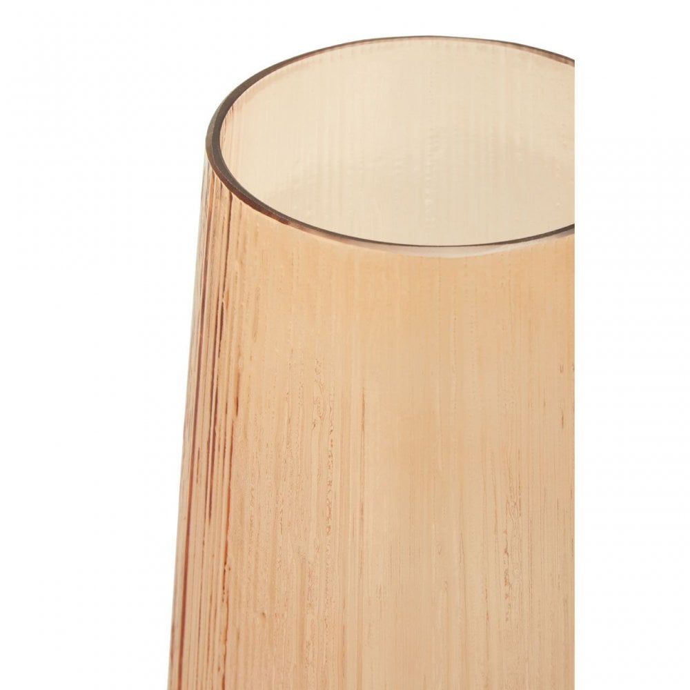 Esma Large Light Amber Glass Vase