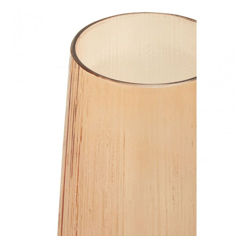 Esma Large Light Amber Glass Vase