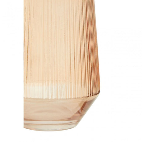 Esma Large Light Amber Glass Vase