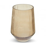 Esma Small Smoked Brown Glass Vase