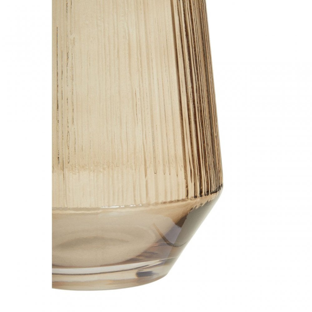 Esma Small Smoked Brown Glass Vase