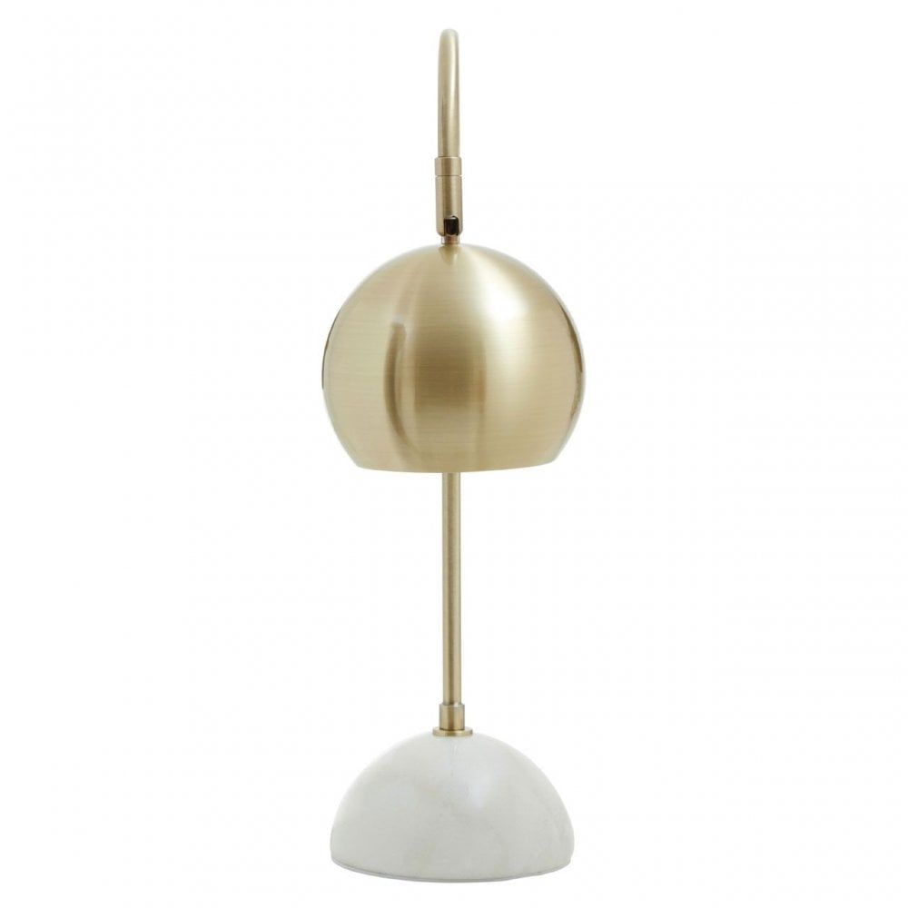 Newton White Marble Base Desk Lamp