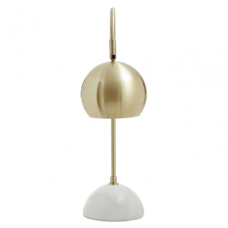 Newton White Marble Base Desk Lamp