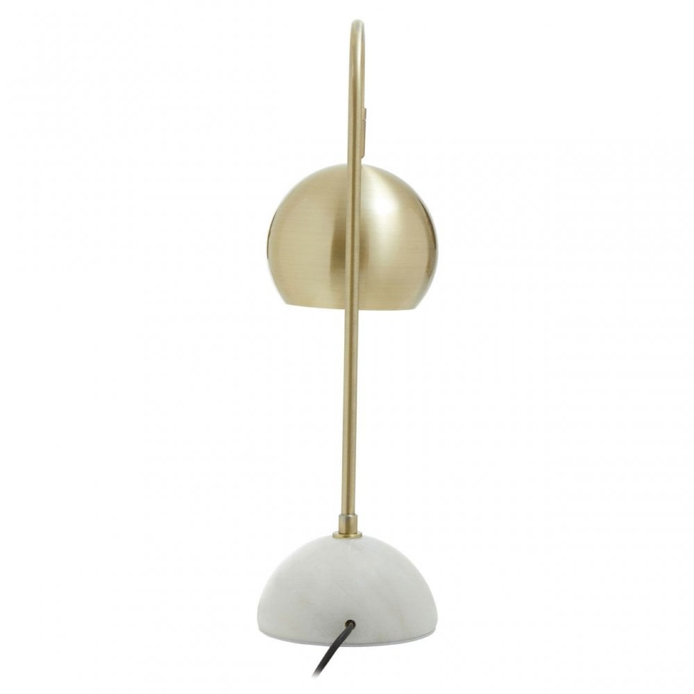 Newton White Marble Base Desk Lamp