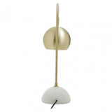 Newton White Marble Base Desk Lamp