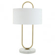 Nolan White Fabric Shade Table Lamp