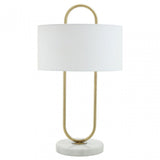 Nolan White Fabric Shade Table Lamp