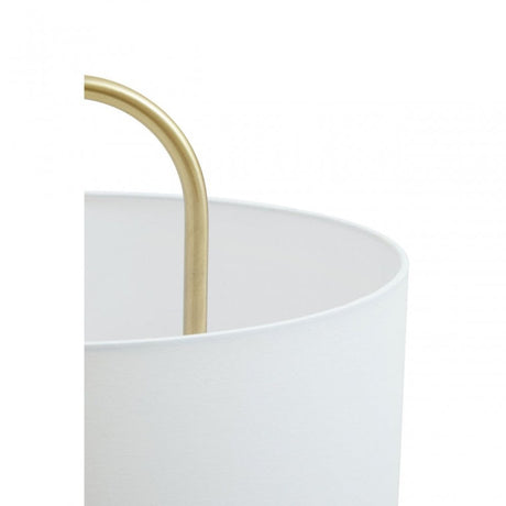 Nolan White Fabric Shade Table Lamp
