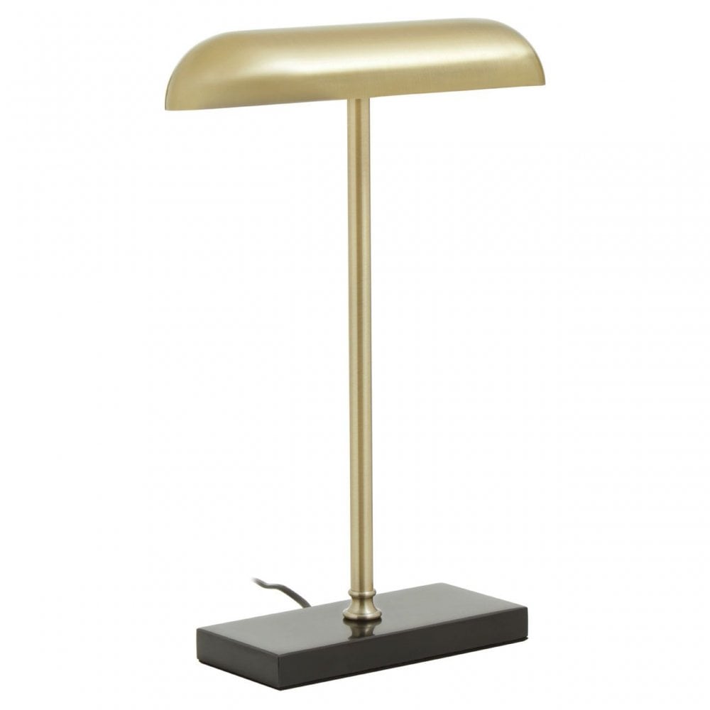 Newton Brass Finish Desk Lamp