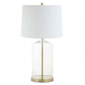 Nadia White Fabric Shade Table Lamp