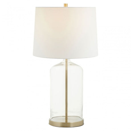 Nadia White Fabric Shade Table Lamp
