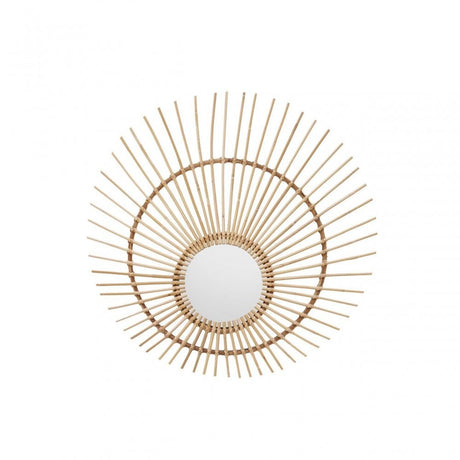Mataram Natural Rattan Wall Mirror