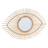 Mataram Natural Rattan Eye Shape Wall Mirror