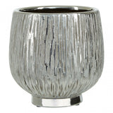 Hesper Small Silver Ceramic Planter