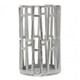Delphi Small Silver Finish Candle Holder