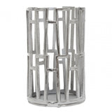 Delphi Small Silver Finish Candle Holder