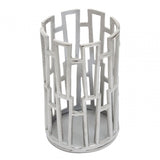 Delphi Small Silver Finish Candle Holder
