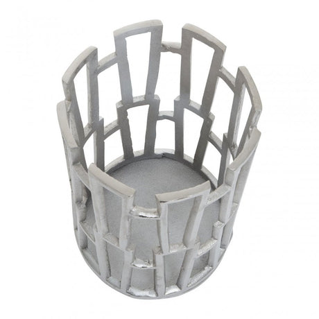 Delphi Small Silver Finish Candle Holder