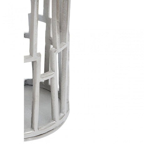 Delphi Small Silver Finish Candle Holder