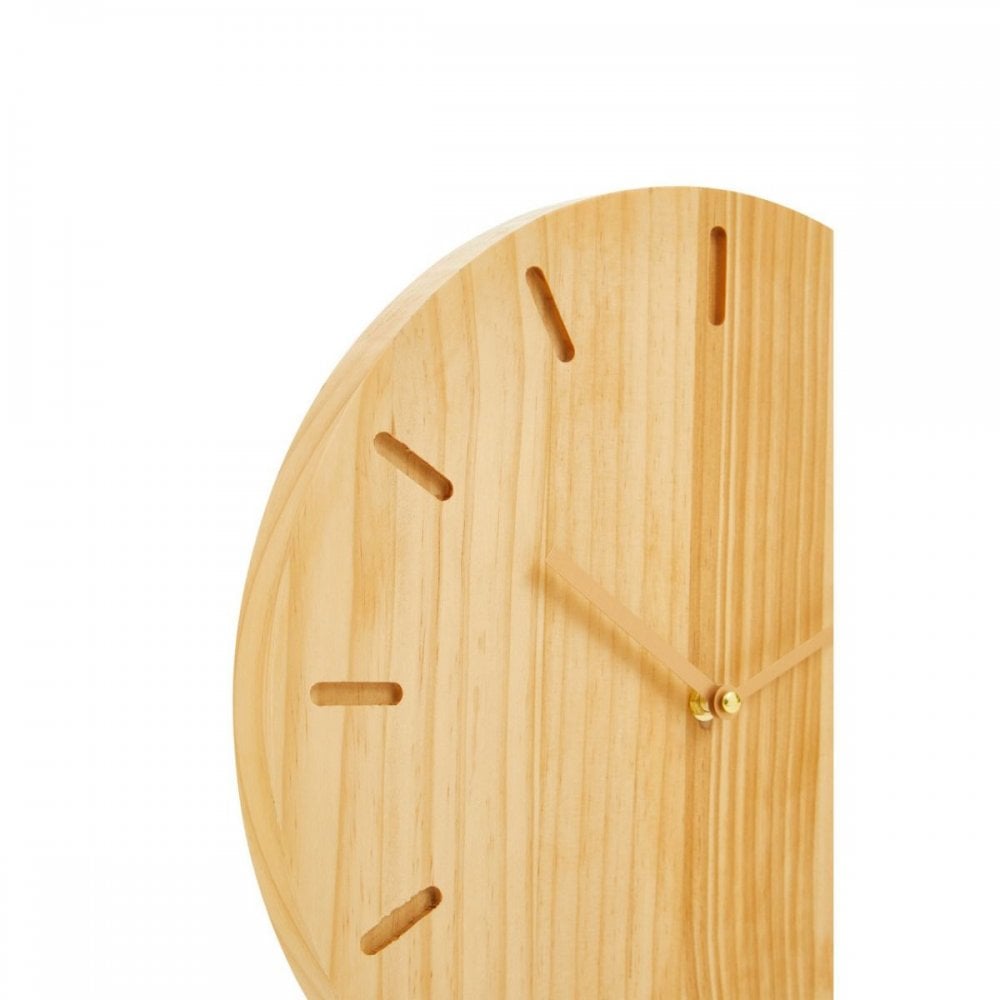 Vitus Natural Wood Effect Wall Clock